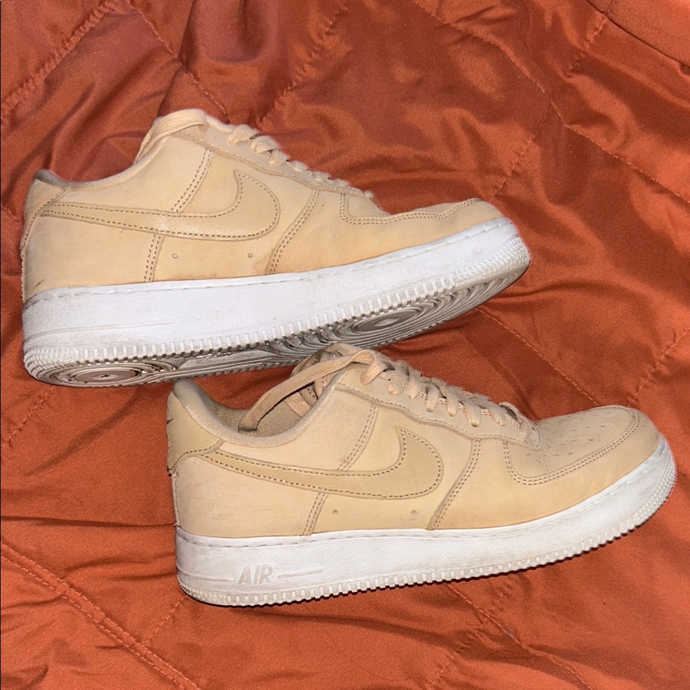 Nike Tan Sneakers with White Sole